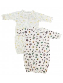 Newborn Baby Girl 2 Piece Gown Set