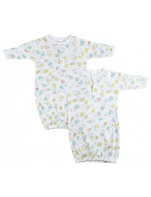Unisex Newborn Baby 2 Piece Gown Set
