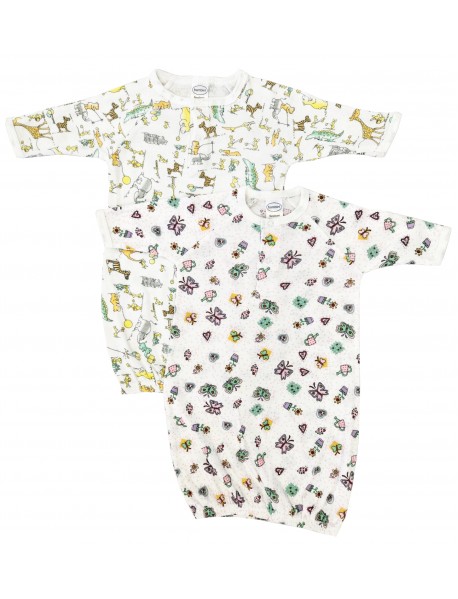 Newborn Baby Girls 2 Piece Gown Set