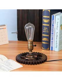 Retro Loft Industrial Fixture Transformed By Iron Pipe Table Desk Lamp Light