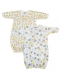 Unisex Newborn Baby 2 Piece Gown Set