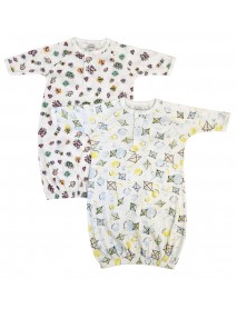 Newborn Baby Girl 2 Piece Gown Set