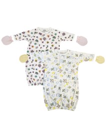 Newborn Baby Girl 4 Piece Gown Set