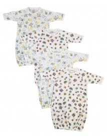 Newborn Baby Girl 4 Piece Gown Set