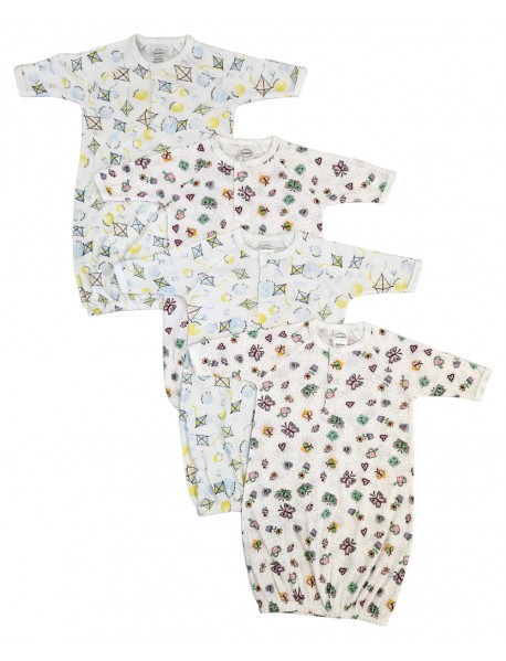 Newborn Baby Girl 4 Piece Gown Set