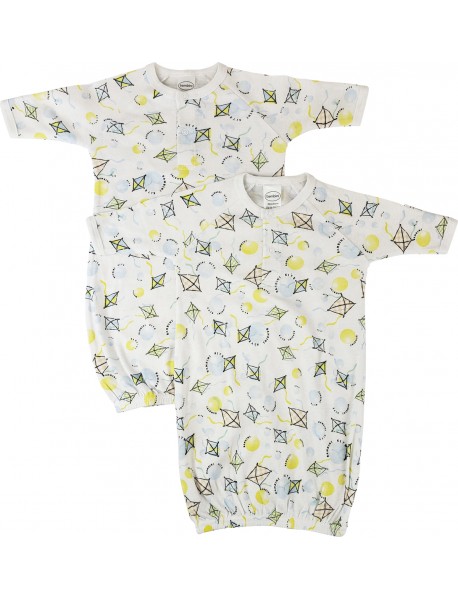 Unisex Newborn Baby 2 Piece Gown Set