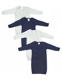 Newborn Baby Boy 4 Piece Gown Set