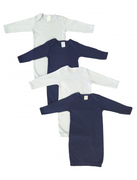 Newborn Baby Boy 4 Piece Gown Set