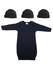 Unisex Newborn Baby 4 Piece Gown Set