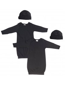 Unisex Newborn Baby 4 Piece Gown Set