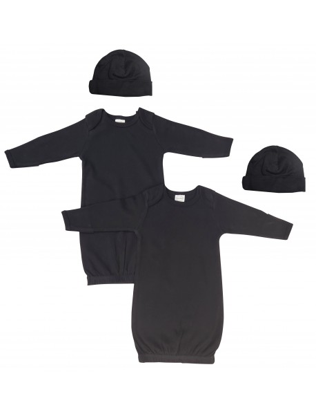 Unisex Newborn Baby 4 Piece Gown Set