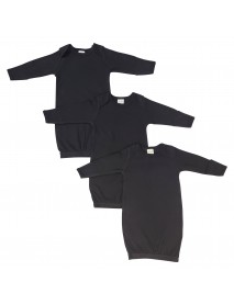 Unisex Newborn Baby 3 Piece Gown Set