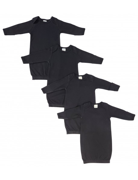 Unisex Newborn Baby 4 Piece Gown Set
