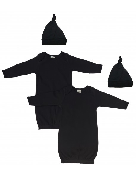 Unisex Newborn Baby 4 Piece Gown Set