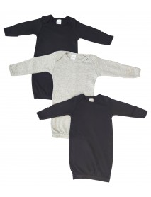 Unisex Newborn Baby 3 Piece Gown Set