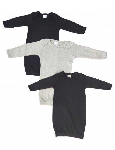 Unisex Newborn Baby 3 Piece Gown Set