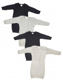 Unisex Newborn Baby 4 Piece Gown Set