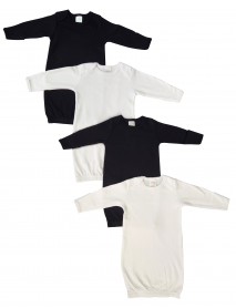 Unisex Newborn Baby 4 Piece Gown Set