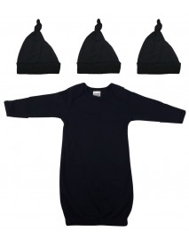 Unisex Newborn Baby 4 Piece Gown Set