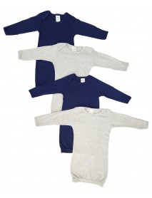 Unisex Newborn Baby 4 Piece Gown Set