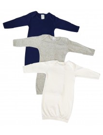 Unisex Newborn Baby 3 Piece Gown Set