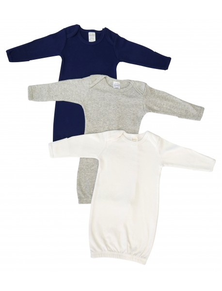 Unisex Newborn Baby 3 Piece Gown Set