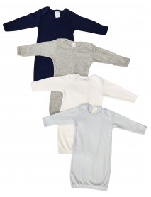 Unisex Newborn Baby 4 Piece Gown Set
