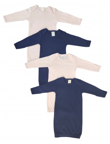 Newborn Baby Girl 4 Piece Gown Set