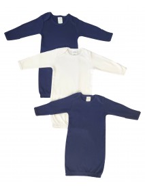 Unisex Newborn Baby 3 Piece Gown Set