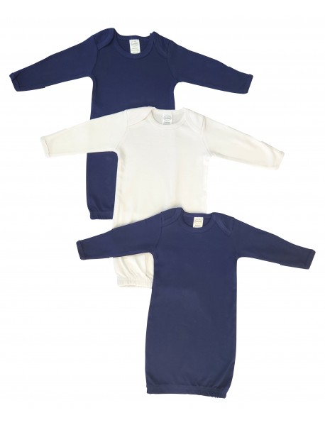 Unisex Newborn Baby 3 Piece Gown Set