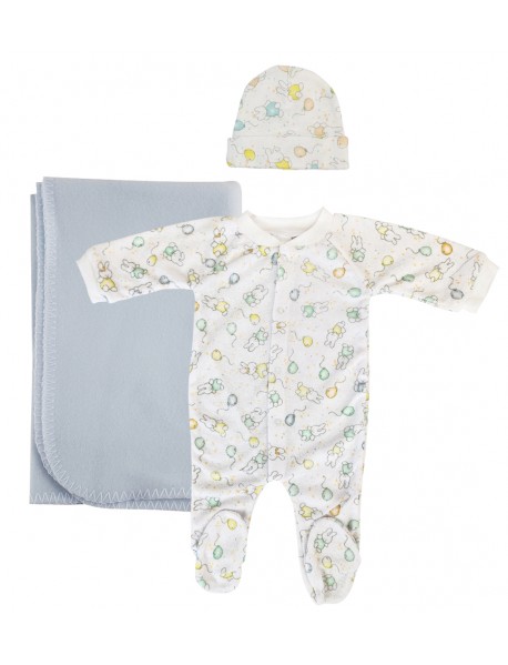Boy Newborn Baby 3 Pc Layette Sets