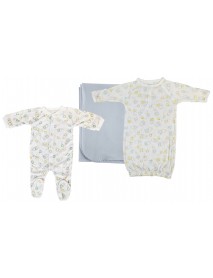 Boy Newborn Baby 3 Pc Layette Sets