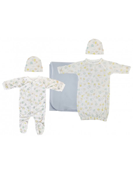 Boy Newborn Baby 5 Pc Layette Sets