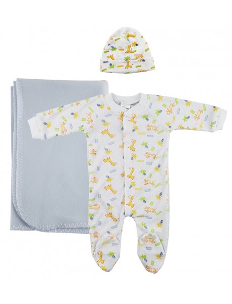Boy Newborn Baby 3 Pc Layette Sets