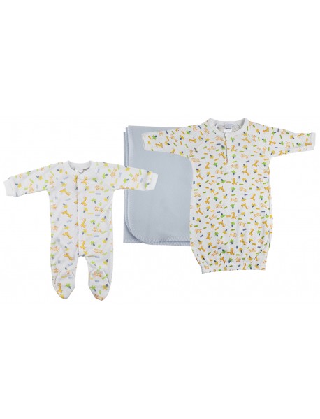 Boy Newborn Baby 3 Pc Layette Sets