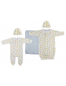 Boy Newborn Baby 5 Pc Layette Sets