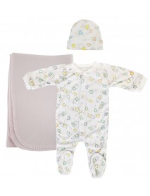 Girls Newborn Baby 3 Pc Layette Sets