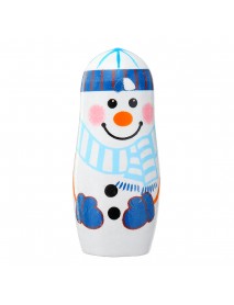 5Pcs/Set Christmas Wooden Russian Nesting Dolls Snowman Decorations Eve For Kid Gift