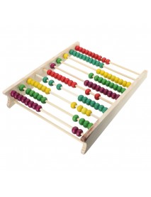 100 Beads Wooden Abacus Counting Number Preschool Kid Math Learning Teaching Toys