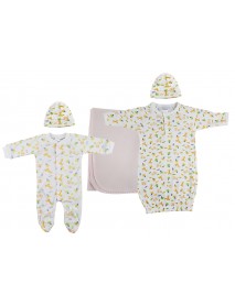Girls Newborn Baby 5 Pc Layette Sets