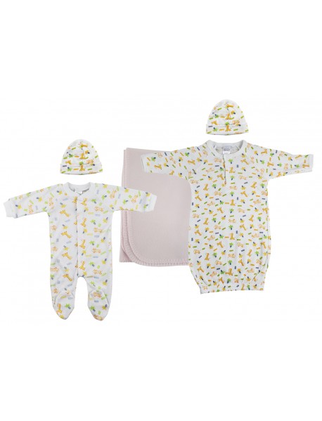 Girls Newborn Baby 5 Pc Layette Sets