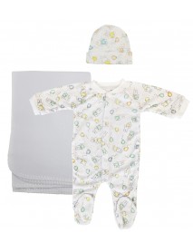 Girls Newborn Baby 3 Pc Layette Sets
