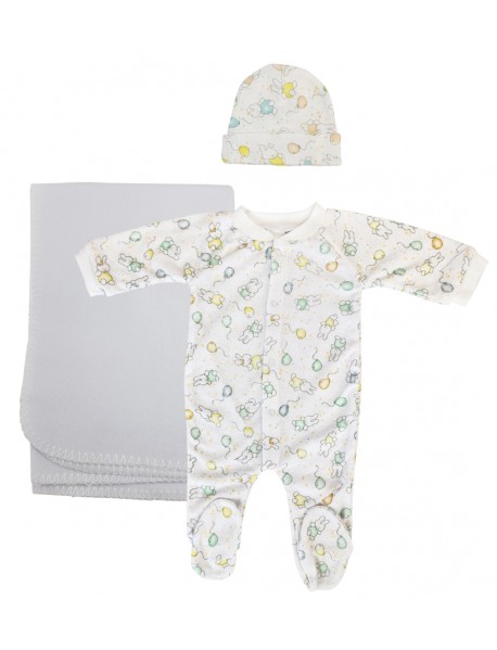 Girls Newborn Baby 3 Pc Layette Sets