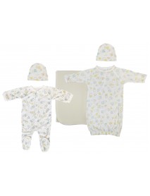 Unisex Newborn Baby 5 Pc Layette Sets