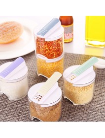 5pcs/Set Spice Jar Pepper Shaker Box Creative Transparent Seasoning Cans Kitchen Storage Container