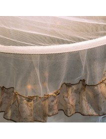 Princess Hanging Round Lace Canopy Bed Netting Comfy Student Dome Mosquito Net Insect Bed Canopy Net