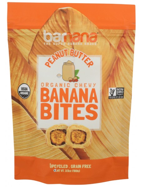 Barnana Banana Bites, Peanut Butter (12x3.5 OZ)