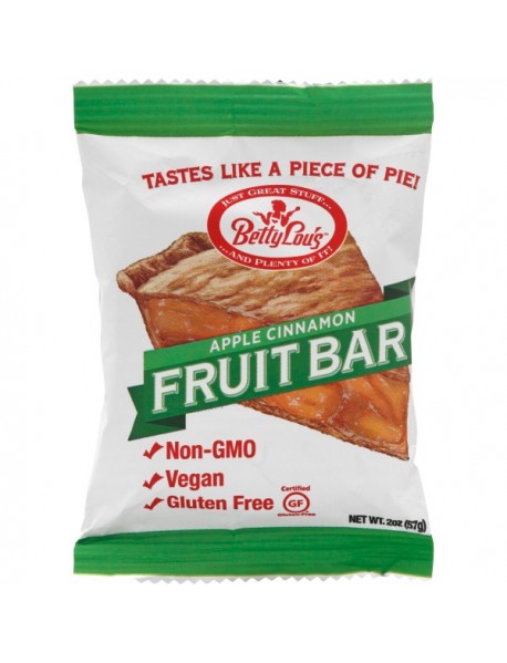 Betty Lou's Apple Cinnamon Fruit Bars (12x2 Oz)