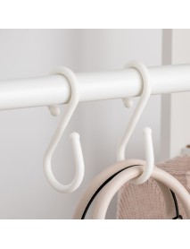U 10Pcs S Shape Double Hooks White Clothes Hanger For Bathroom Kitchen Bedroom from Xiaomi Youpin