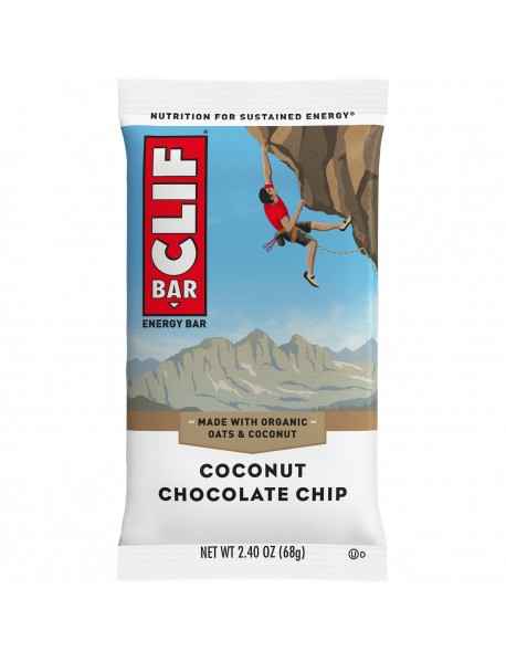 Clif Bar Organic Coconut Chocolate Chip Bar (12x2.4 Oz)